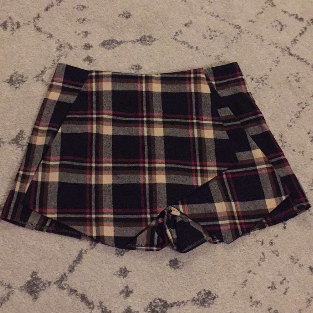 Plaid Skort
